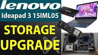 How to Upgrade Storage on Lenovo Ideapad 3 15IML05 | SSD & HDD Installation
