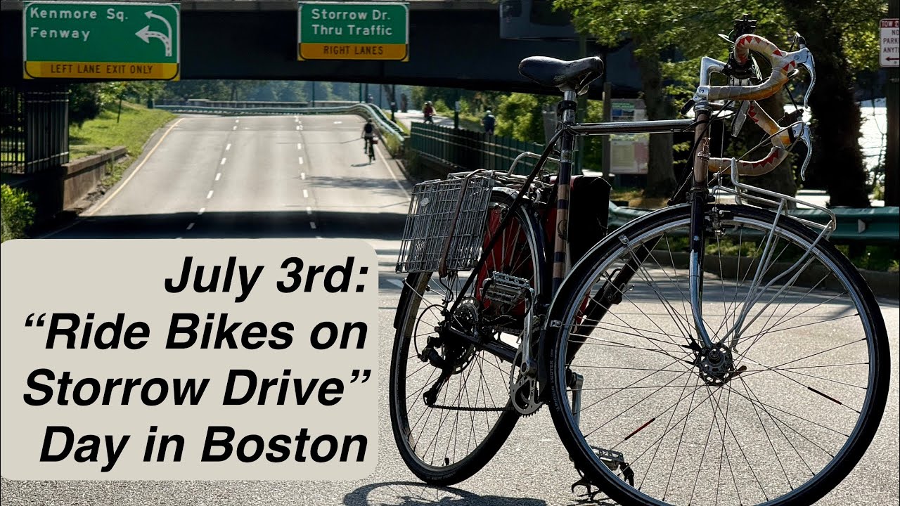 July 3rd is “Ride Bikes on Storrow Drive” day in Boston