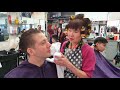 $8 Stright Razor Shave in Chinatown New York City (NYC) by Colorful Chinese Lady!  How is it like?
