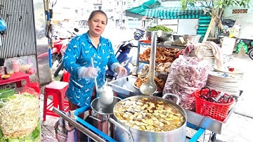 Nồi bún mắm tràn bờ đê ở Sài Gòn, cà tím phủ hết bề mặt, trái ớt dài 11 cm nhồi chả cá