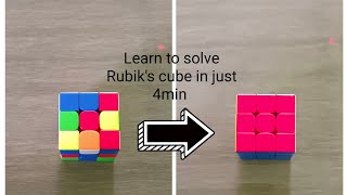 How to solve a 3by3 Rubik's cube layer by layer||learn in just 4min||@twinkle_like_a_star_4777||