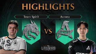 PLAYOFFS! Aurora vs Team Spirit - HIGHLIGHTS - PGL Wallachia S1 l DOTA2
