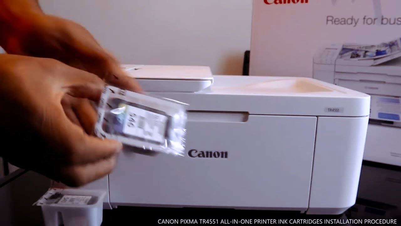 How To Install Or Replace Ink Cartridges In Canon PIXMA TR4551 Printer how-to-install-or-replace-ink-cartridges-in-canon-pixma-tr4551-printer