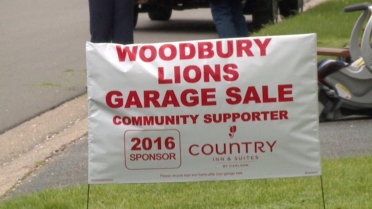 Woodbury Lions Club Garage Sale 2016 - YouTube