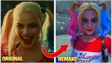 We RECREATED Iconic HARLEY QUINN Scene In FORTNITE | Remaking Fortnite Trailers/Commercials pt.4