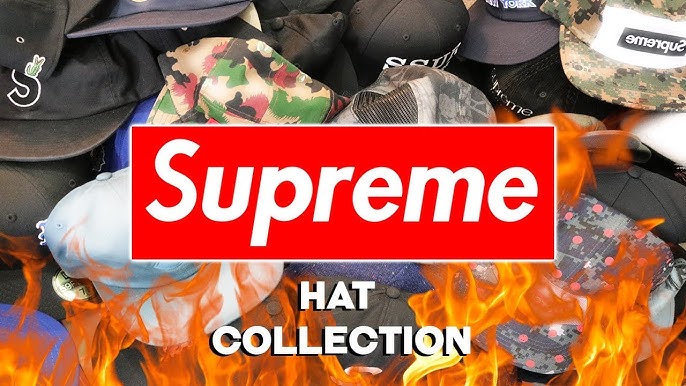 Louis Vuitton x Supreme - LV Monogram Camo Box Logo Camp Cap Hat