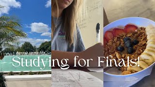 Studying for finals - Week in my life!