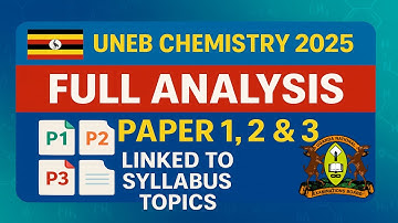 UNEB Chemistry 2025 Full Analysis | Paper 1, 2 & 3 Explained & Linked to Syllabus Topics