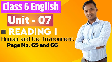 Class 6 English | Unit 07 | Reading I | All Exercises | Mukesh Raut