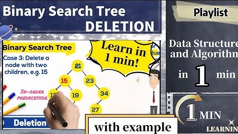 Binary Search Tree Deletion - Tree Data Structure Part 3