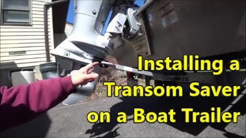 Installing a Transom Saver on a Boat Trailer: Protect your investment.
