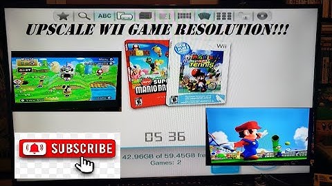 How to upscale Wii Game Resolution!!!