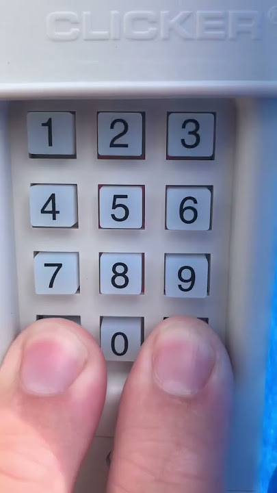 Program Clicker Keypad Garage Door