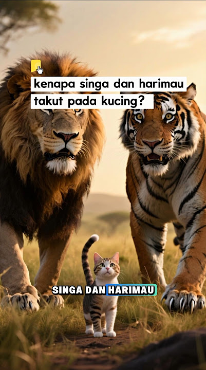 kenapa singa dan harimau disebut takut pada kucing#faktaunik #faktakucing #faktahewan #kucing