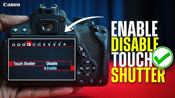 Touch Shutter op een Canon-camera in- of uitschakelen