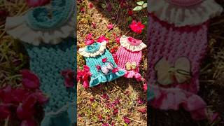 구멍슝슝 여름원피스 만들기(대바늘뜨기) #강아지#대바늘#뜨개옷 #knitting#handmade  #강아지옷#만들기 #여름원피스 #엄마표뜨개옷