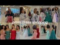 senior year series || prom dress shopping!