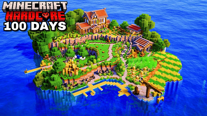 I Survived 100 days on an ISLAND in Minecraft Hardcore