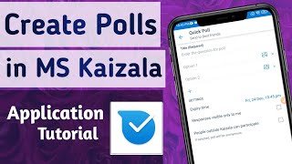 How to create polls in Microsoft Kaizala App screenshot 2