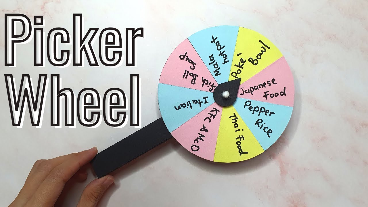 DIY】How to Make a Spinning Wheel using paper, Picker Wheel For Your Dilemma  