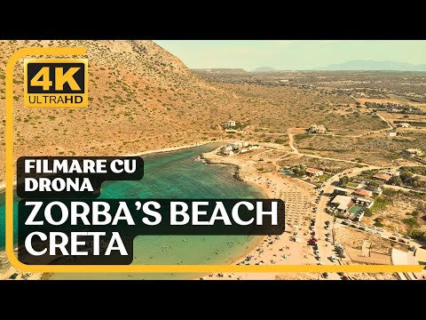 [Drona 4K] GRECIA - Pe plaja lui Zorba Grecul | Stavros Beach | Crete Travel Video