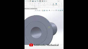 Single Flange Pipe |Industrial design||SolidWorks||Mechanical |@DesignWithAjay#Shorts #tech