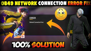 How To Fix Network Connection Error Problem | Network Connection Error | Free Fire Network problem