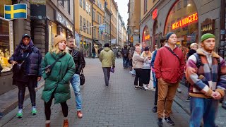 Friday Afternoon Walk in Stockholm, Sweden 2020 - 4K 60FPS