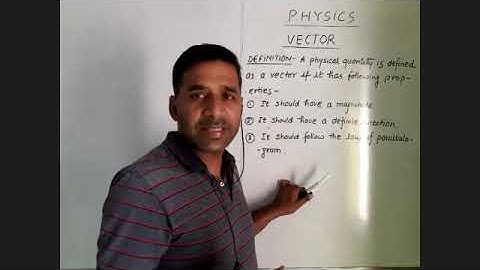 Physics|Vector|Law of Parallelogram|Polar Vector|Axial Vector|Direction