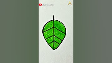 How to Draw leaf from Alphabet l | leaf drawing from letter l | Easy Drawing Step by Step
