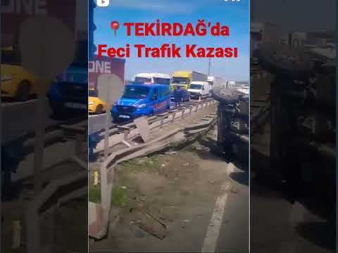 Tekirdağ’da feci trafik