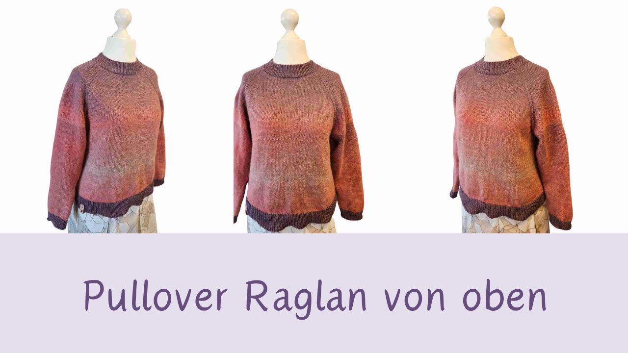 Raglan von oben Pullover aus der Poema von Laines du Nord