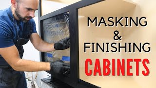 How to Easily Mask and Finish a Cabinet