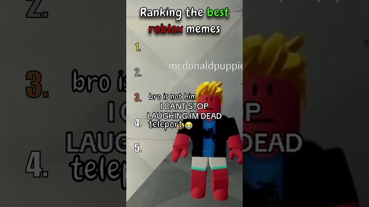 Ranking The Best Roblox Memes