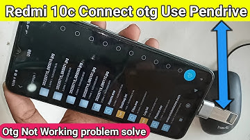 Redmi 10c connect otg Use pendrive