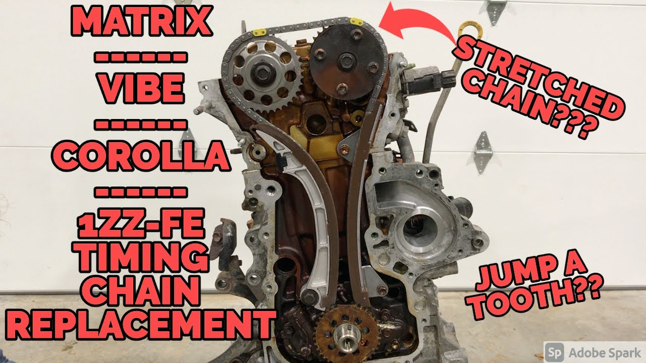 1ZZ-FE 1.8L Timing Chain Replacement How To - For Toyota Matrix, Toyota