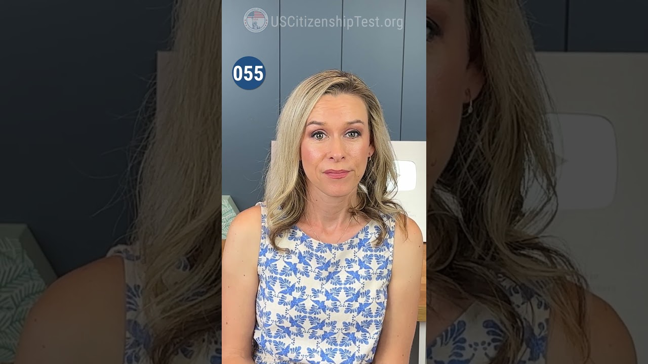 Official USCIS 128 Civics Q 55 | US Citizenship Test 2025 civics #n400  #citizenshipwithjackie
