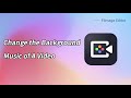 How to Remove Sound and Change the Background Music of a Video?｜#FilmageEditor