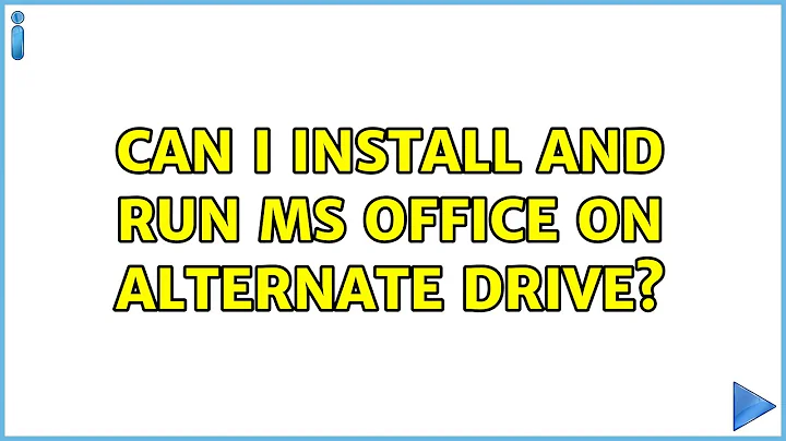 Can I install and run MS office on alternate drive? (2 Solutions!!)