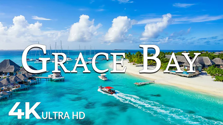 FLYING OVER GRACE BAY (4K UHD) – Soothing Music Along With Beautiful Nature Video - 4K Video UHD