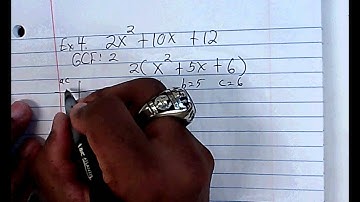 factor a trinomial ac method  a=1 example 4 with a gcf (1)