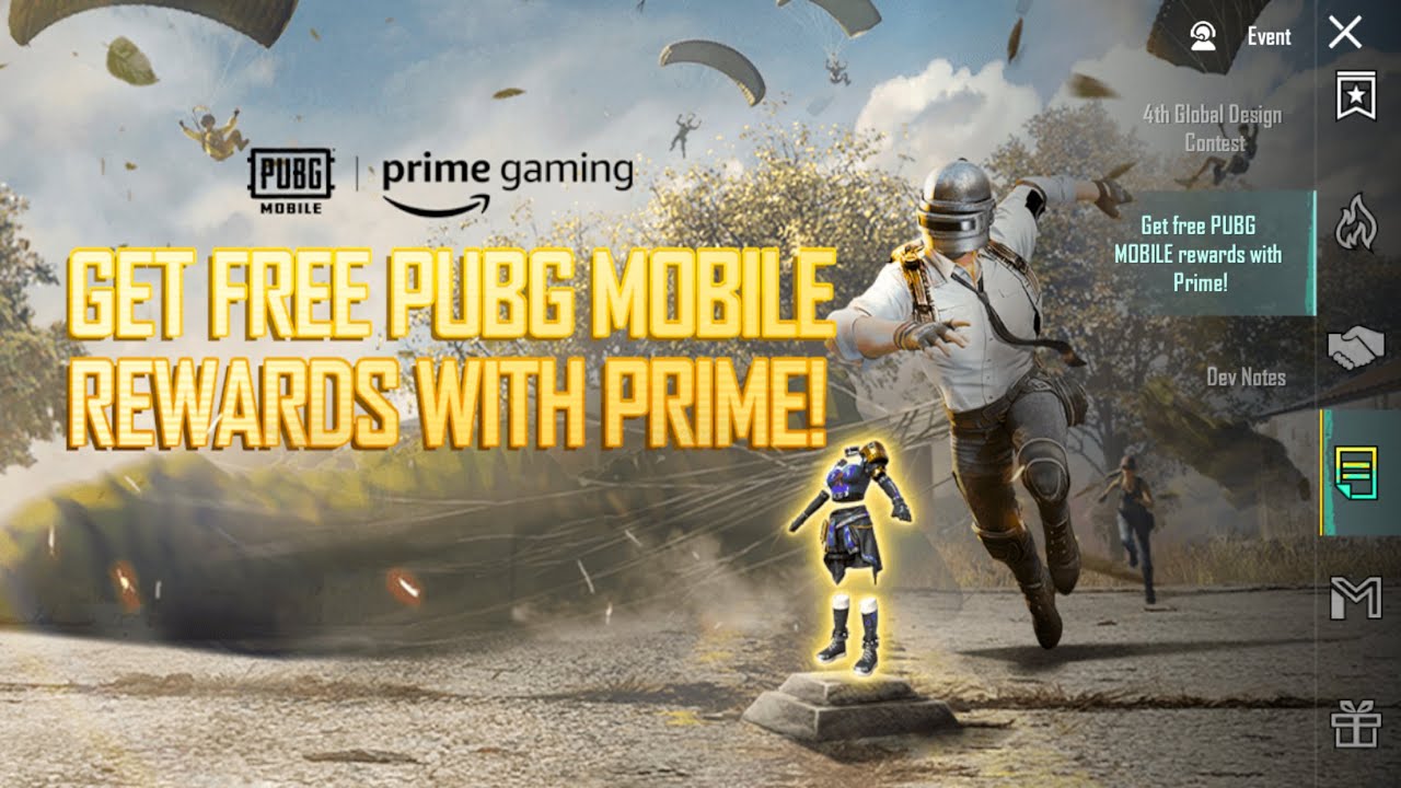 is giving out free PUBG Mobile items to Prime members 