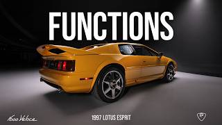 Career Overview 1997 Lotus Esprit V8 | Functions