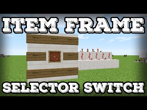 Minecraft Tutorial - Item Frame Selector Switch(1.15+)