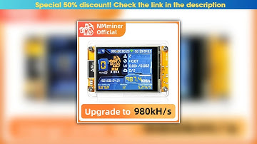 Get NMMiner NerdMiner V2 Hashrate 980KH/s Lucky Miner ESP32 2.8 inch Smart Display Crypto Solo Lott