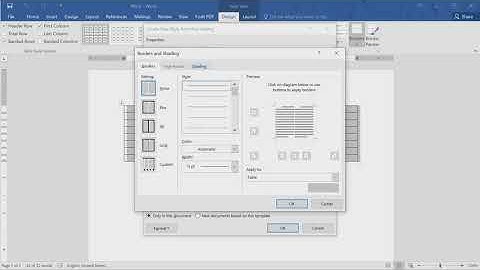 Alternate Row or Column Colors in Word and PowerPoint - set color rule for table
