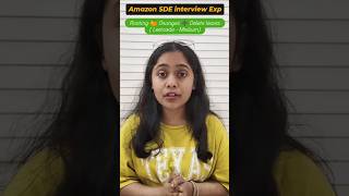 Amazon SDE1 Interview Experience ✅ #softwareengineer #interviewquestions