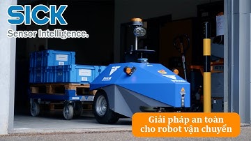 Giải pháp công nghệ cảm biến SICK kết hợp robot vận chuyển tự động INDUROS của innok Robotics