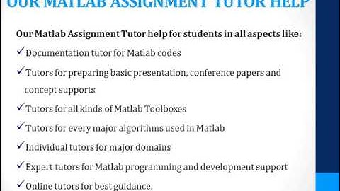 MATLAB ASSIGNMENT TUTOR