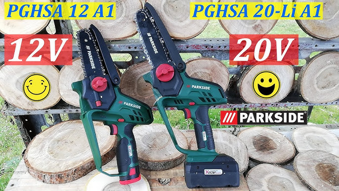Parkside PGHSA 12 A1 Mini Akku Kettensäge 12V, Akku-Gehölzschneider,  Chainsaw, Cordless Pruning Saw - YouTube